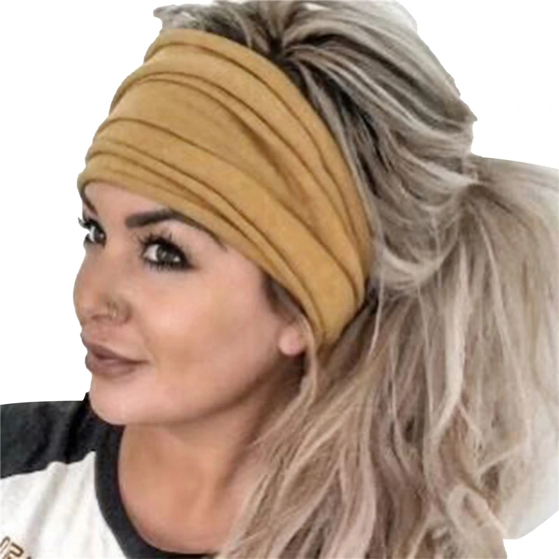 

1 PC Absorbent Sport Sweat Headband For Men Women Yoga Hair Bands Sweatband Outdoor Cycling Running Sports Accessories