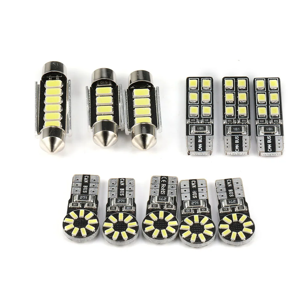 11 шт. SMD светодиодный свет закрытый автомобилей CANbus LED освещение для Volkswagen VW Passat B7