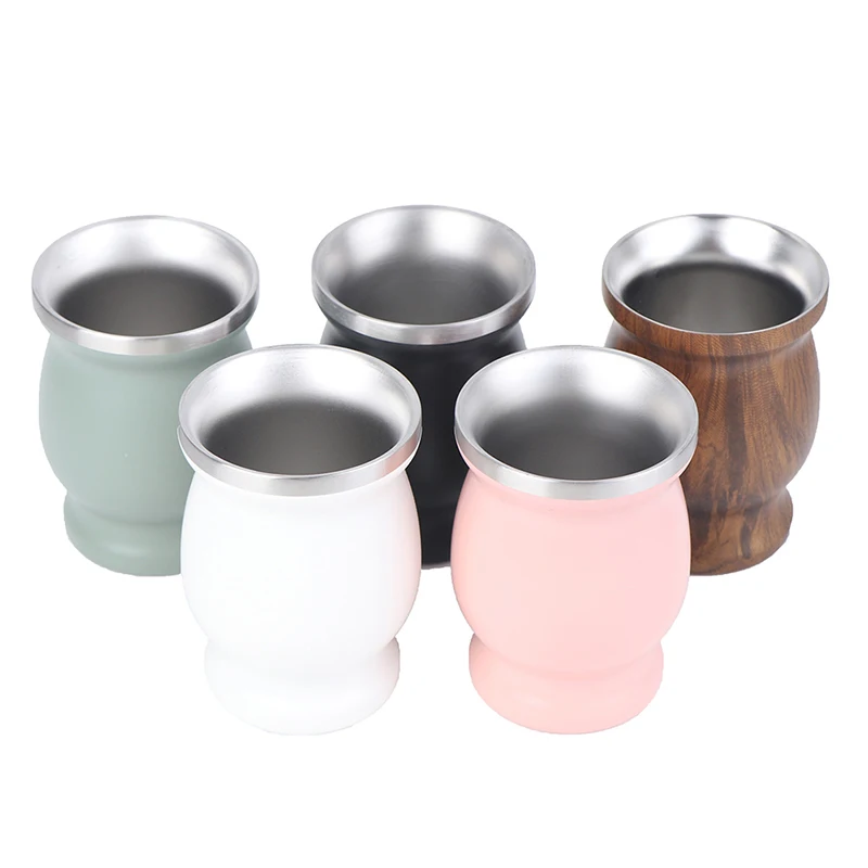 Стакан Yerba Mate 304 из нержавеющей стали 8 унций Аргентинская Тыква с Bombillas | Дом и сад