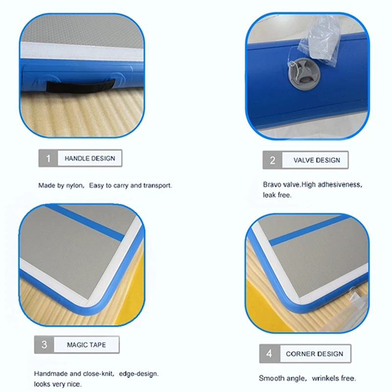 Большой надувной коврик для йоги гимнастики фитнеса 10 м х 2 20 см | Игрушки и хобби