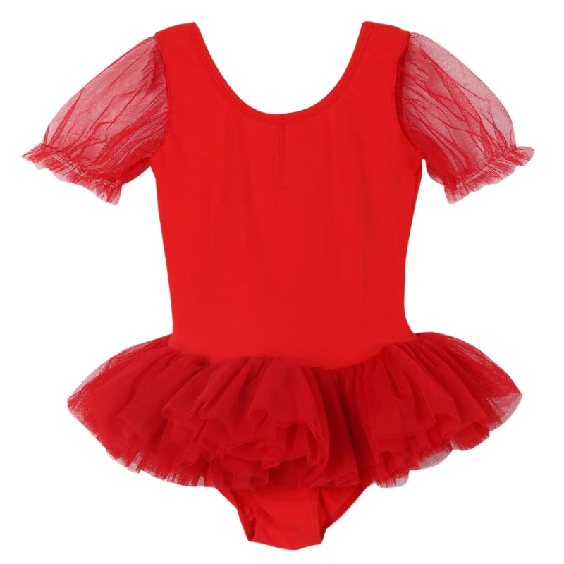 Балетное платье-пачка для девочек Фатиновое платье без рукавов Гимнастический