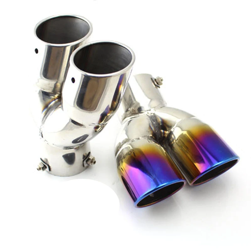 Наконечник автомобильного глушителя из нержавеющей стали Двойные наконечники