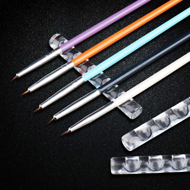 

Держатель для ручки для дизайна ногтей, 5 шт., акриловая ручка для рисования, подставка для кистей для рисования, ручки для макияжа, кисти для ...