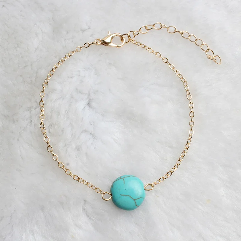 Браслет-цепочка на ногу Женский золотистый серебристый из соснового сплава |