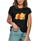 Женская летняя футболка с рисунком Винни-Пуха и коротким рукавом