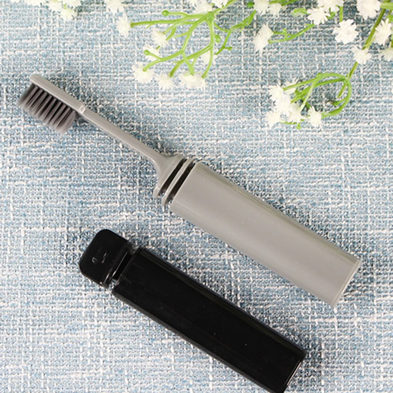 1 шт. 10x15 см бамбуковый уголь Складная зубная щетка портативные наружные дорожные