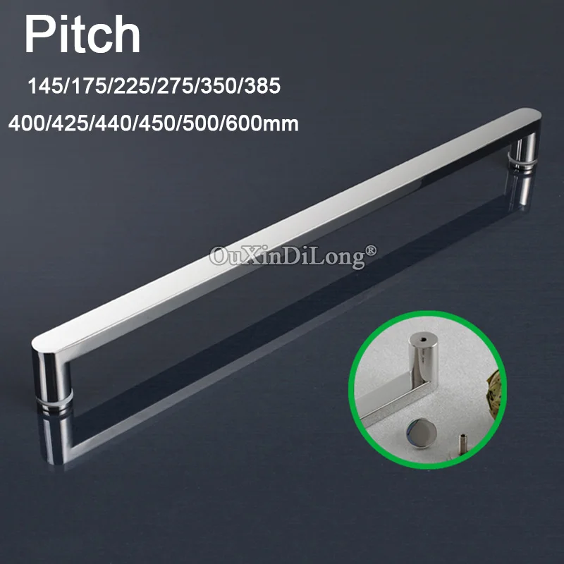 1 шт. полированные/матовые/черные ручки из нержавеющей стали для душевой комнаты