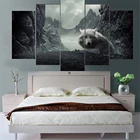 5 шт. настенная живопись на холсте пейзаж белый Постер 