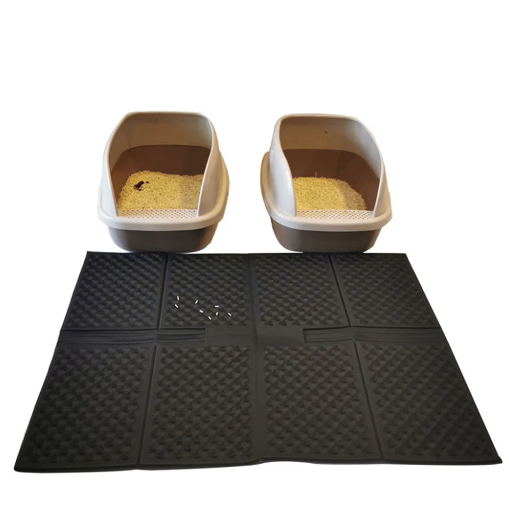 Водонепроницаемый коврик для кошек EVA двухслойный Массажный кошачьего туалета