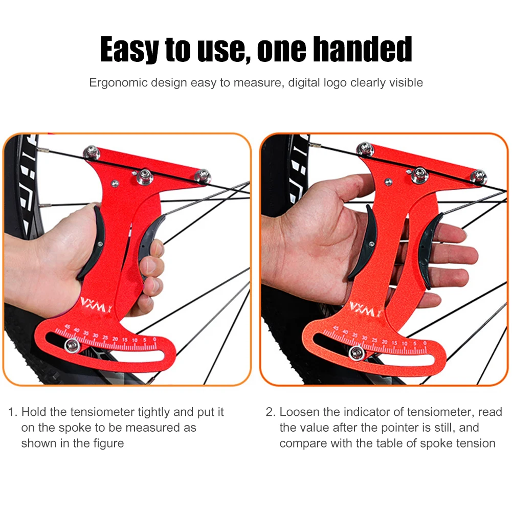 

Bicycle Spoke Meter Tension Bike Indicator Tensiometer Wheel Builders Tool Rays Rim 29 Bicycle Spoke Repair Tool
