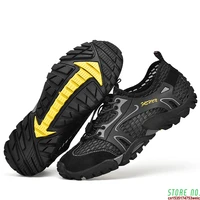 men aqua shoes trekking hiking shoes breathable elastic quick dry upstream socks soft non slip comfortable diving water sneakers