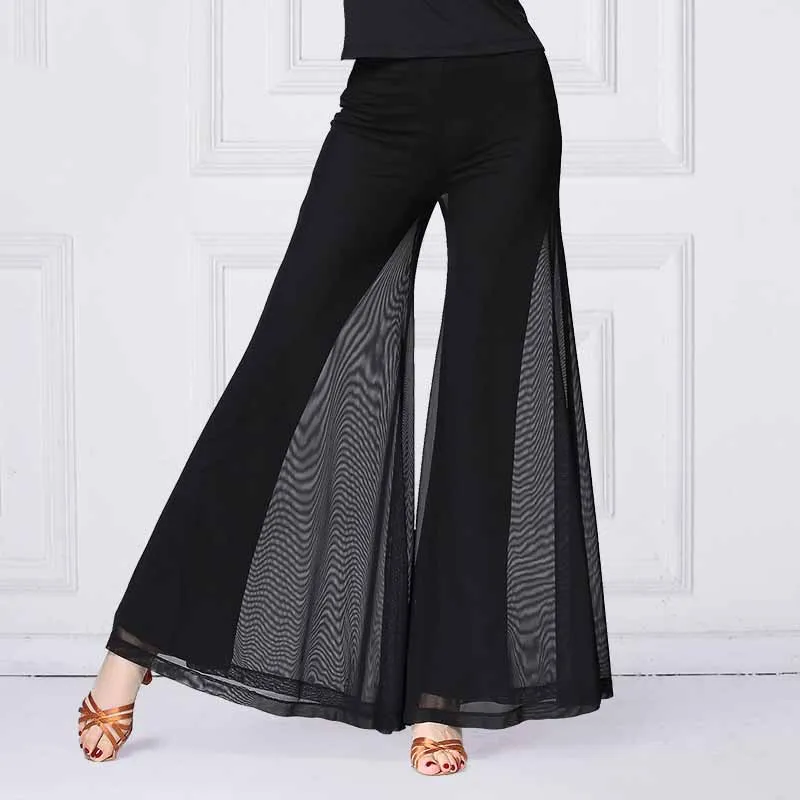 Pants Латиноамериканских танцев современный танцевальный зал Танцы костюм Для женщин стандартный бальный зал штаны для танцев в стиле Вальс/Танго выступление конкурс платье PY236 - Цвет: Pants