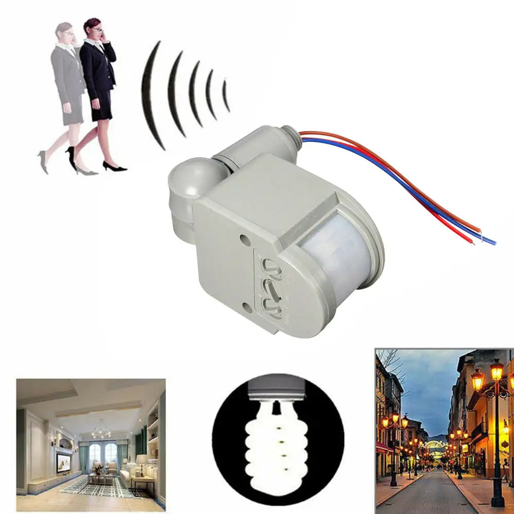 180 градусов светодиодный инфракрасный PIR датчик движения Детектор настенный