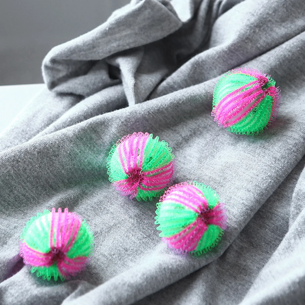 Многоразовый креативный тканевый шарик для стирки 2 шт. мягкий бытовой