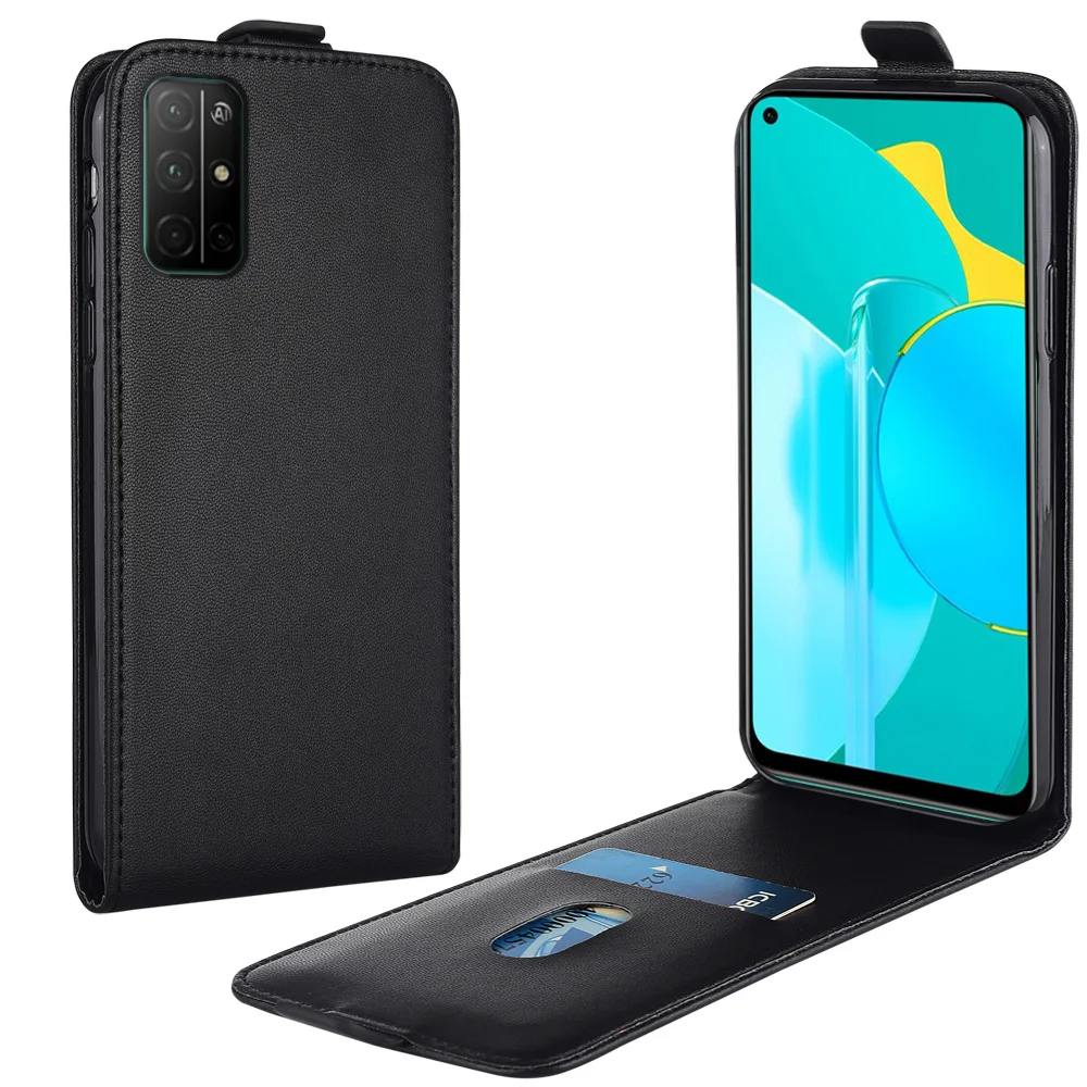 Кожаный чехол-книжка с вертикальной обложкой для Huawei Honor 30S (Китай) | Мобильные