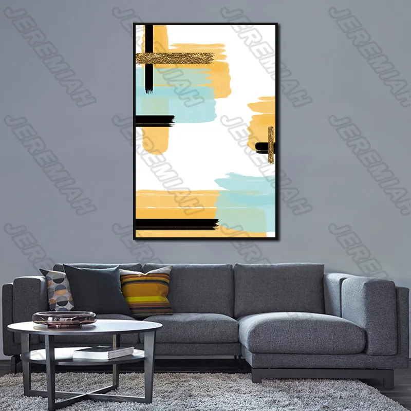 

Simple Abstract Canvas Poster Nordic Style Wall Art Canvas Print Painting Modern Living Room Decoration