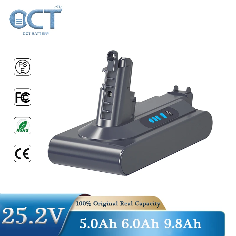 Литиевая батарея Dyson V10, 25,2 Ач, в