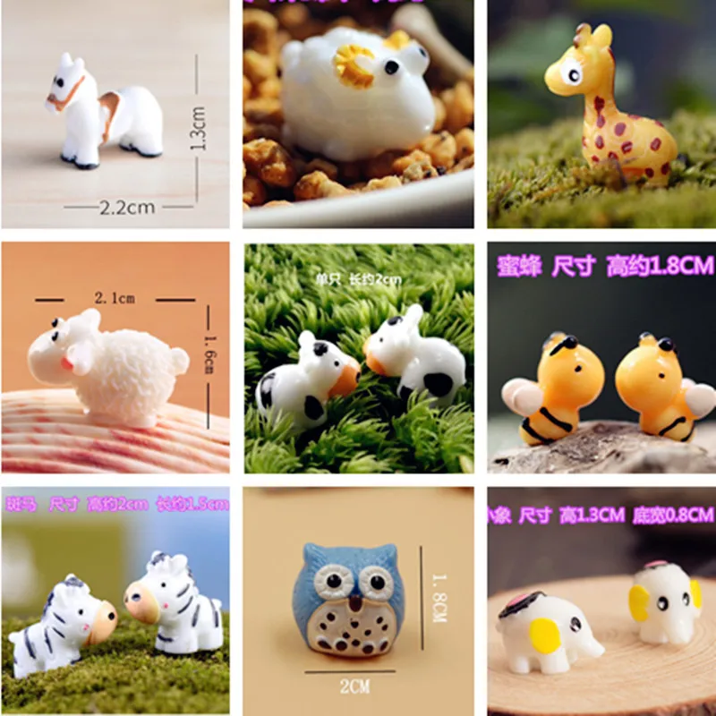 1 шт. миниатюрные фигурки животных божья коровка улитка Сова черепаха собаки
