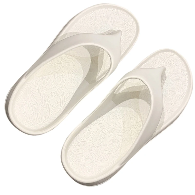 

HUYU Flip-flops Women's Outer Wear Summer Fashion Thick-soled Anti-slip Couples Seaside Beach Soft-soled Flip Flops Men