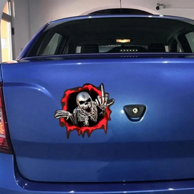 1 шт. Автомобильная наклейка s Череп автомобиль мотоцикл боковой багажник эмблема
