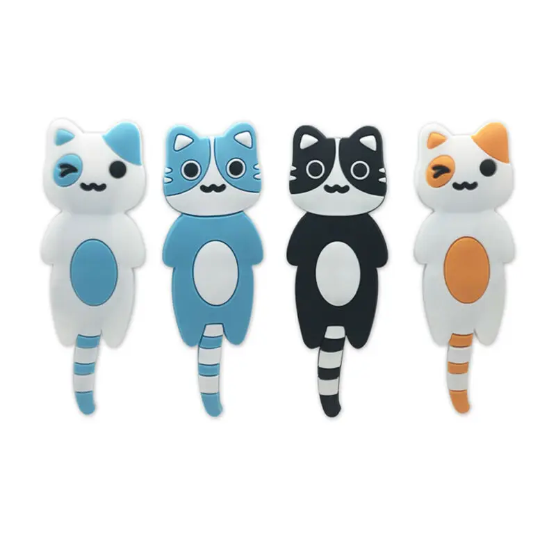 Милый Уникальный настенный держатель для ключей в форме кошки Мультяшные