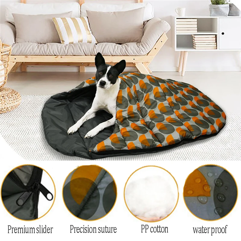 

Dog accessories Portable Pet Dog Sleeping Bag Outdoor Camping Bed dog sofa easy storage Cat nest tent mattress dog mats