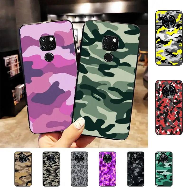

Camouflage Pattern Camo military Army Phone Case For Huawei Nova 3I 3E mate 20lite 20Pro 10lite Luxury funda case
