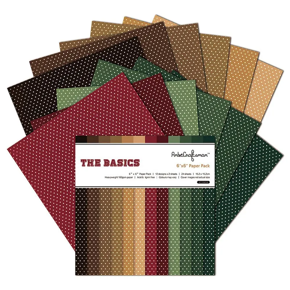 

12 Sheets Scrapbooking Paper Creative Colors Pattern Craft Paper for DIY Photo Album Hand Made Craft Background Pad