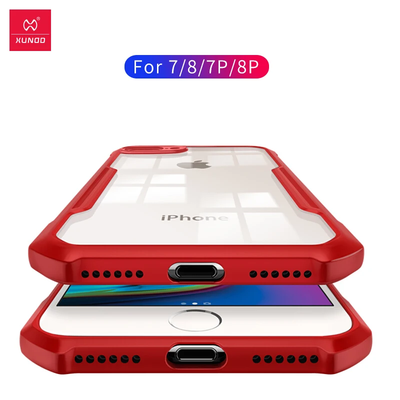 Прозрачный чехол для телефона Iphone 7 8 7Plus 8Plus 7S 8S прозрачный с подушкой
