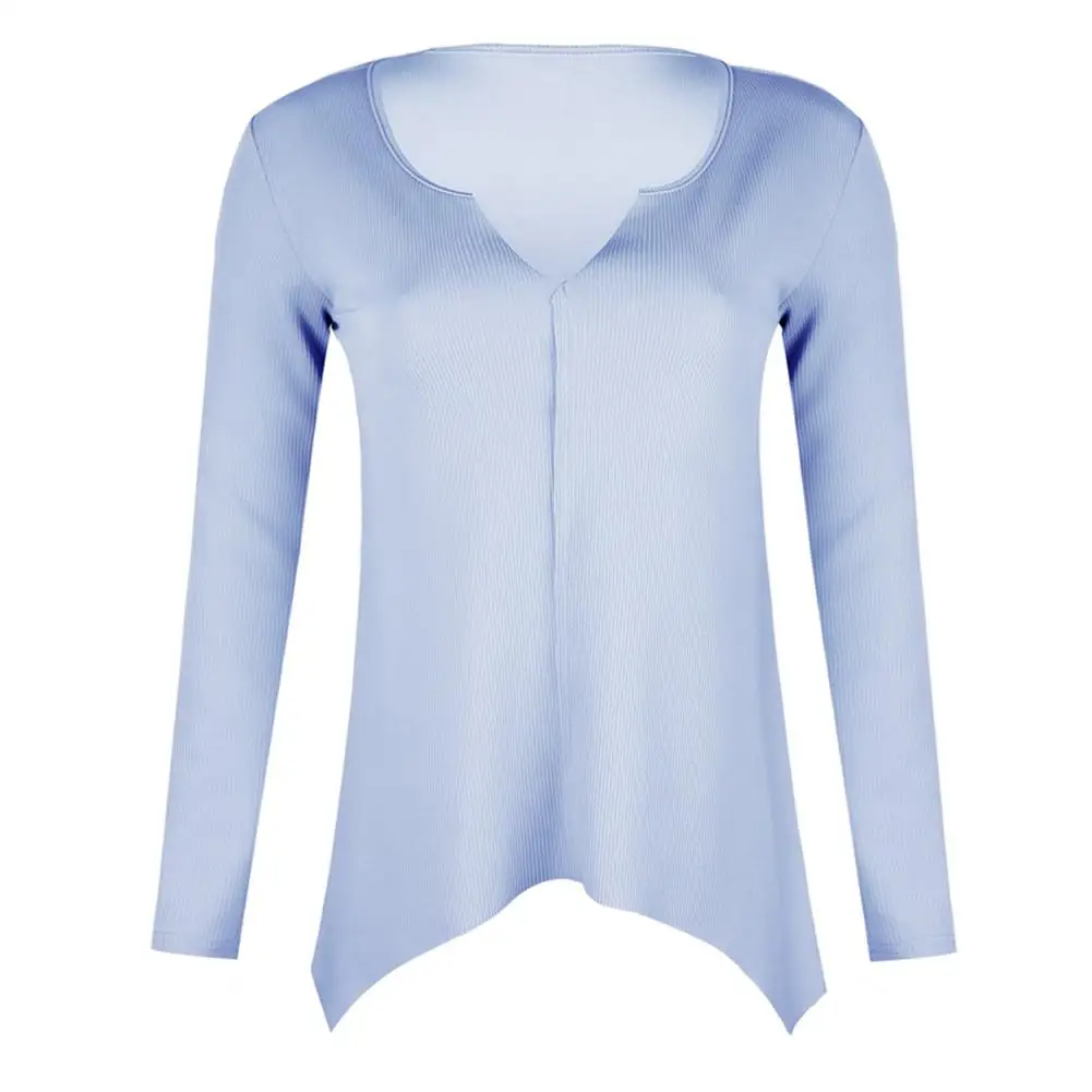 

Solid Color Sweaters Women Casual V Neck Sweaters for Women Loose Irregular Hem Sweater Pullovers Ladies Knitwear pull femme