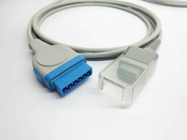 

free shipping GE (Nellcor Module) SpO2 sensor Extension Cable Suitable for Nellcor probe,Rectanagle 11P&DB9F