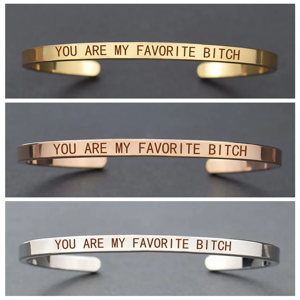 Вы моя любимая сука забавная цитата браслет из сплава дружбы подарок для лучшего