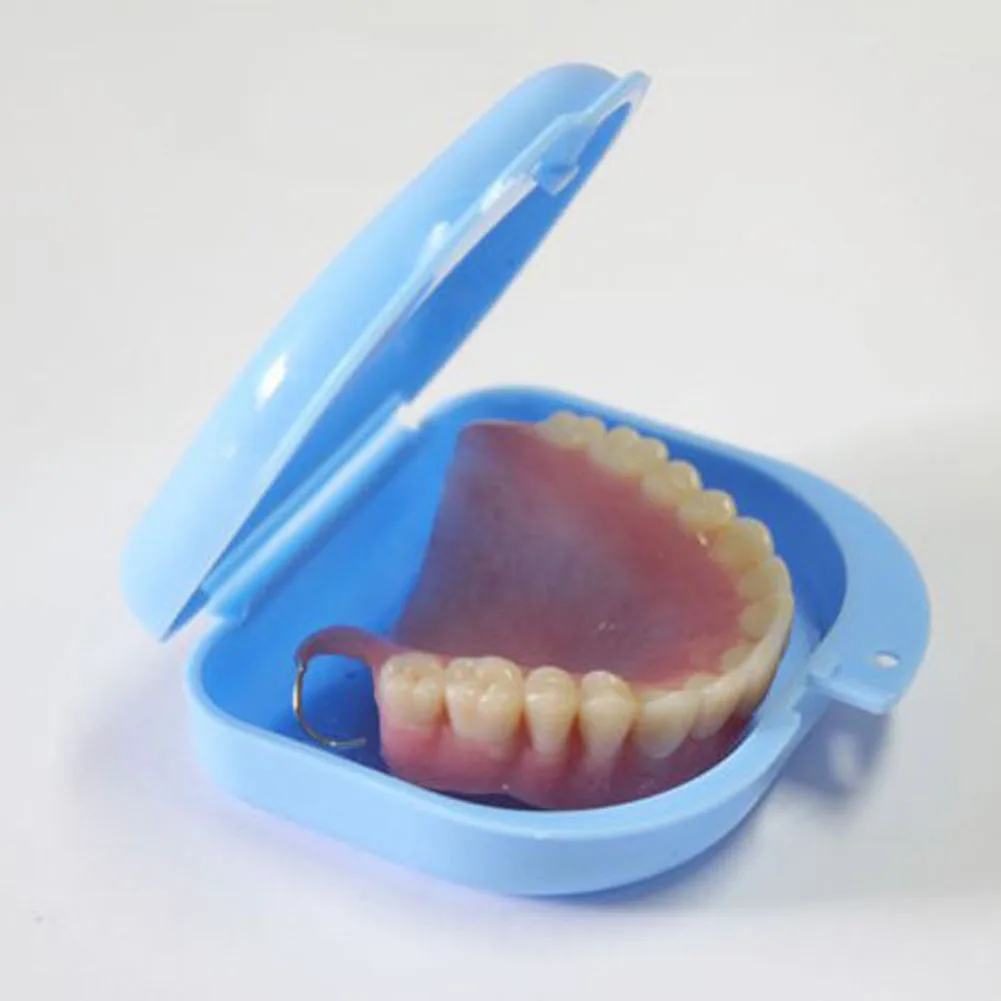 Зубной фиксатор коробка для хранения протеза ортодонтический чехол небольших