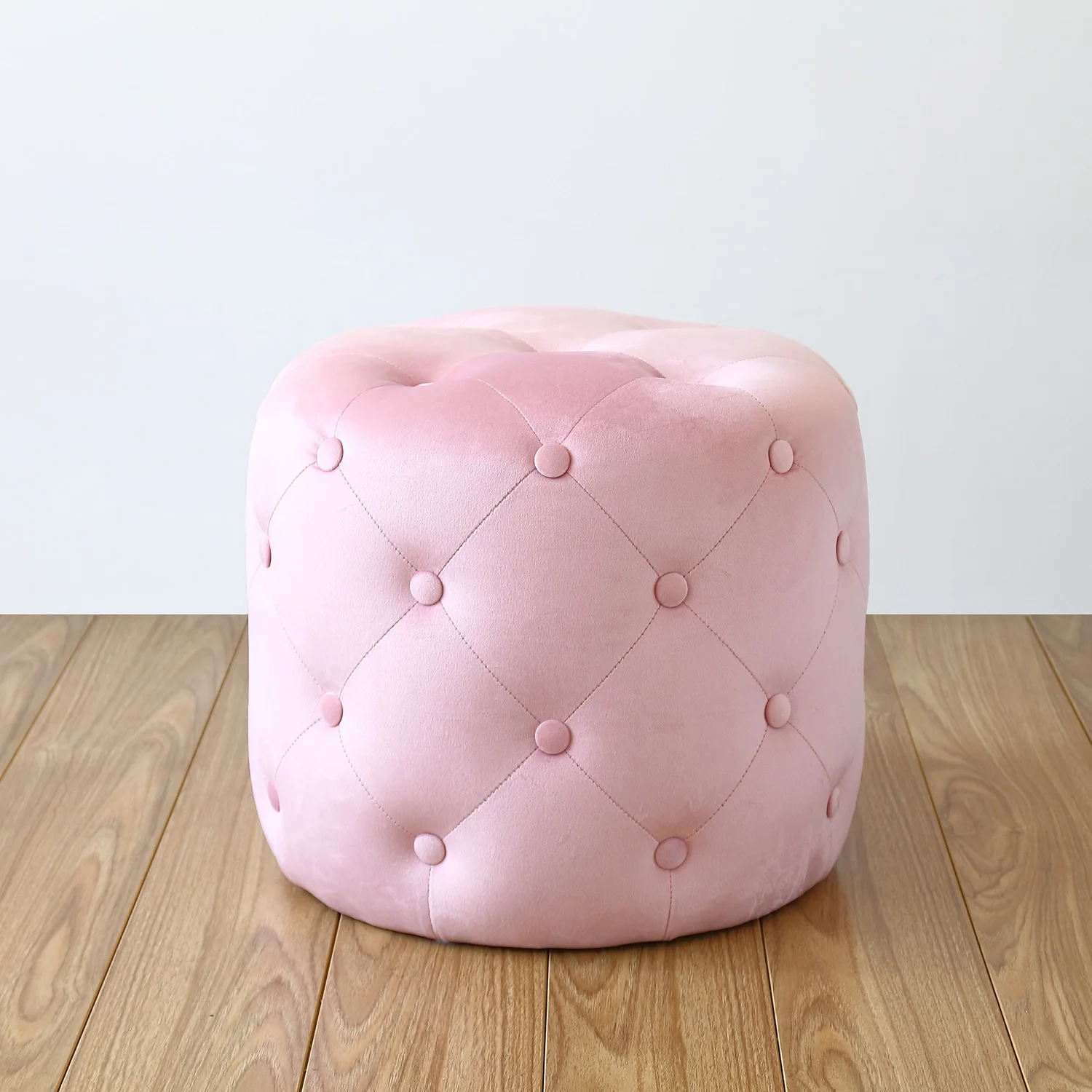 

Luxury Cloth Sofa Shoe Wood Stool Change Shoes Cute stool Small Sofa Round Footrest Stool Coffee Table Stool