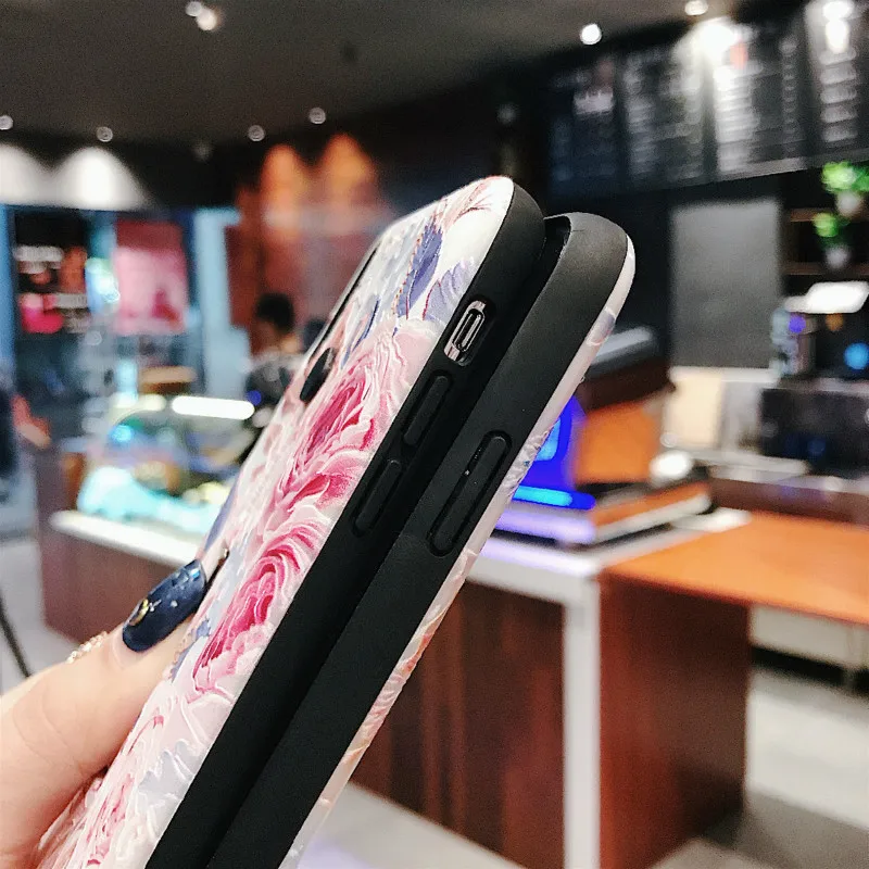 Чехол для iPhone XS MAX 7 8 6 6splus XR роскошный мягкий Ретро с кольцом-петлей держателем