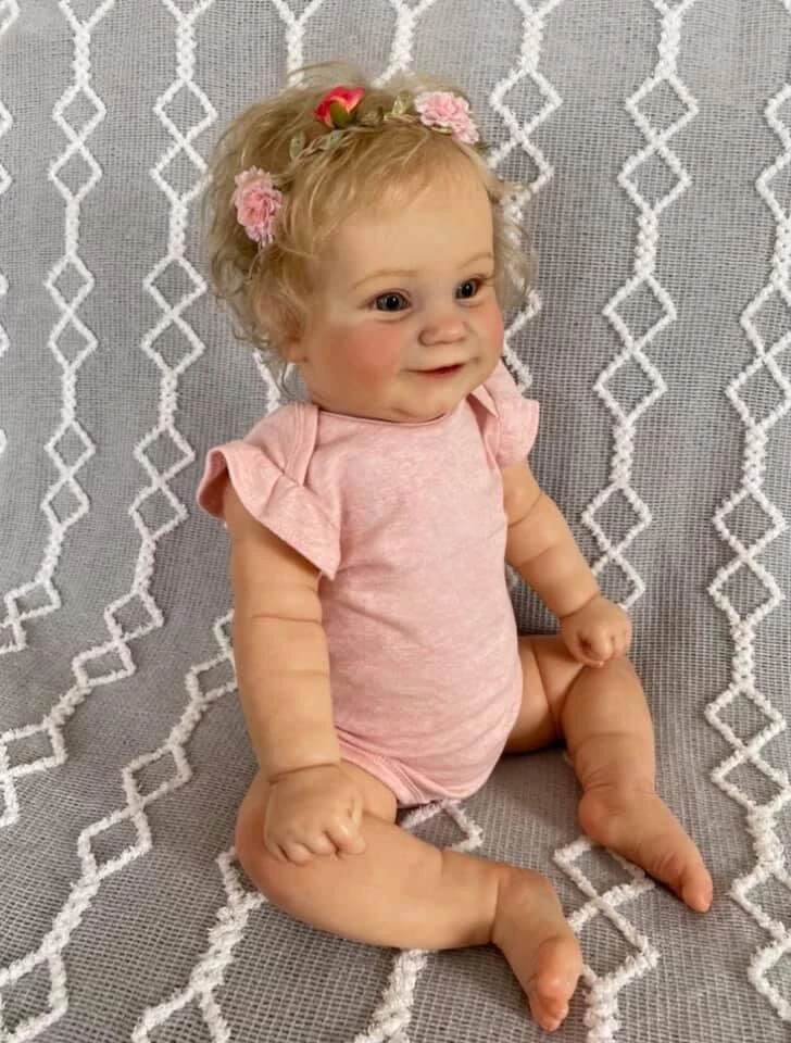 

20 inch Reborn Baby Doll Smile Maddie girl toddler bebe reborn dolls children playmate gift toy dolls