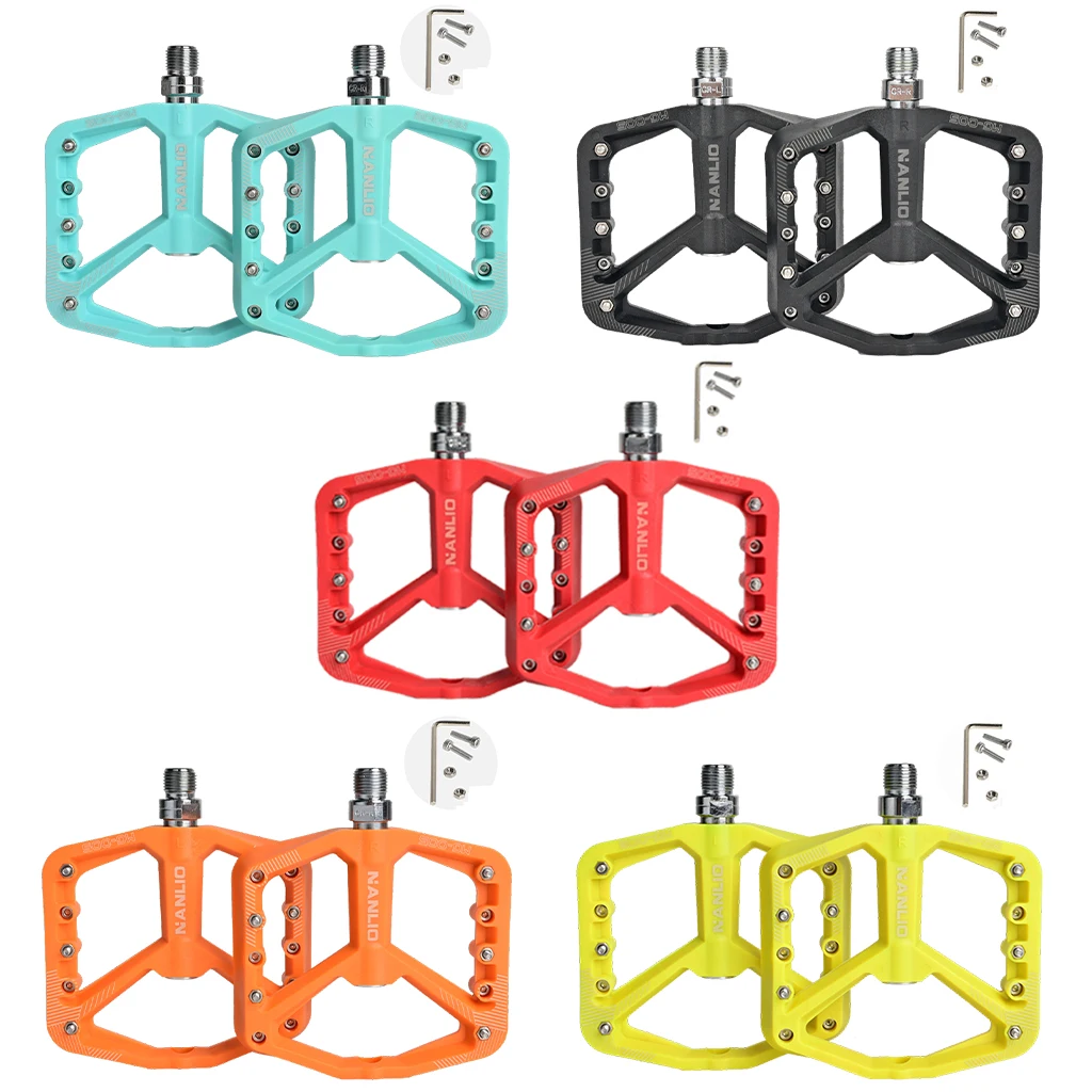 

Велосипедные педали, Нескользящие прочные Плоские Педали для горного велосипеда, подшипниковые педали для 9/16 MTB BMX Запчасти для горного и до...