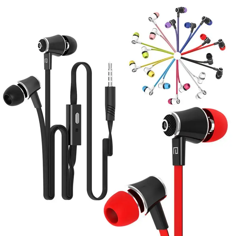 9 Цвета проводные наушники 3 5 мм разъем гарнитура физической Шум сокращение ухе с