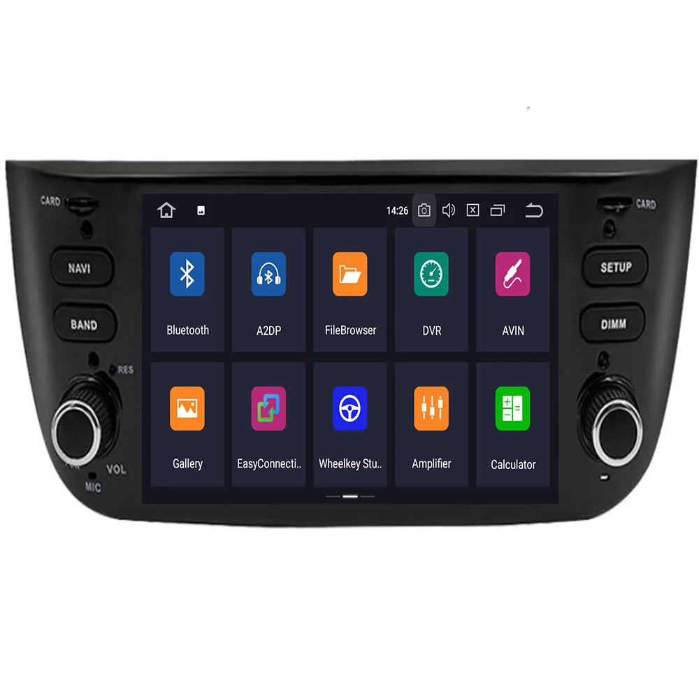 Автомобильный Android 10 DVD GPS плеер для FIAT LINEA PUNTO EVO авто радио стерео BT Wifi