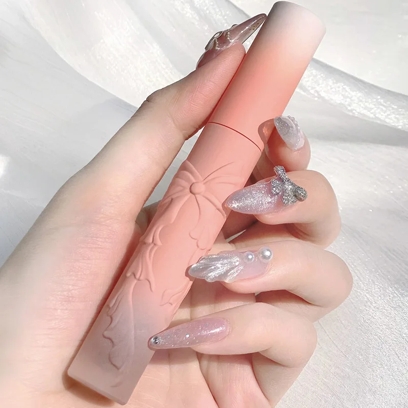 Бархатный матовый блеск для губ CVZ Бабочка нюдовый внешний вид стойкий