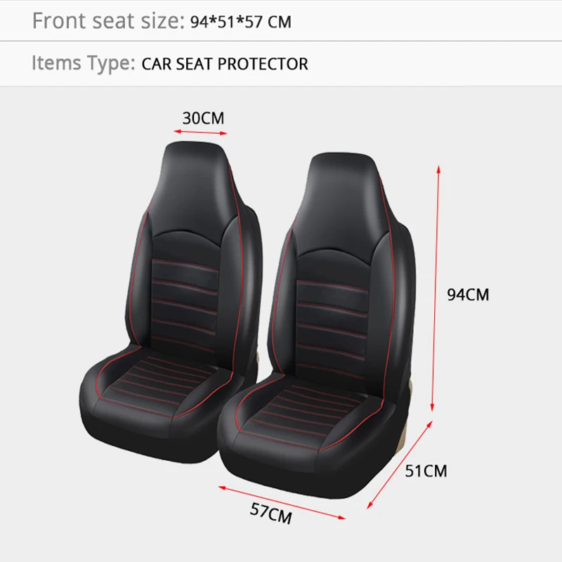 Car Seat Cover Universal Pu Leather Front Covers for VW Amarok Bora FOX Golf 4 5 6 7 Mk4 Mk5 Mk6 Mk7 IV V VI VII | Автомобили и