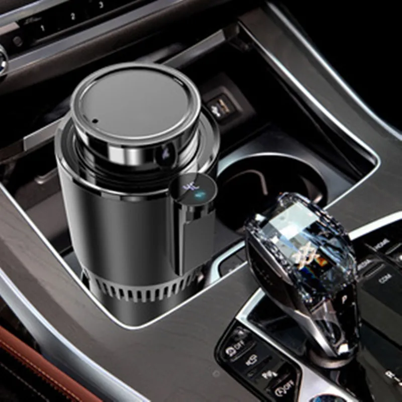 

Newest car heating and cooling cup household hot and cold cup car small refrigerator Coffee Mugs easy to carry milk cup heating
