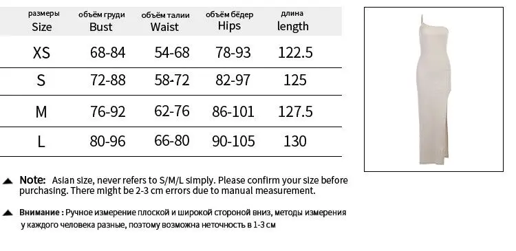 

Side Split Dress Women Sexy Sleeveless Solid Knitted Ankle-Length Party Dress Slim Elastics Off Shoulder Dress Cotton