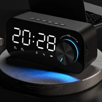 led alarm clock night light thermometer digital display with usb charging multifunction bedside time display