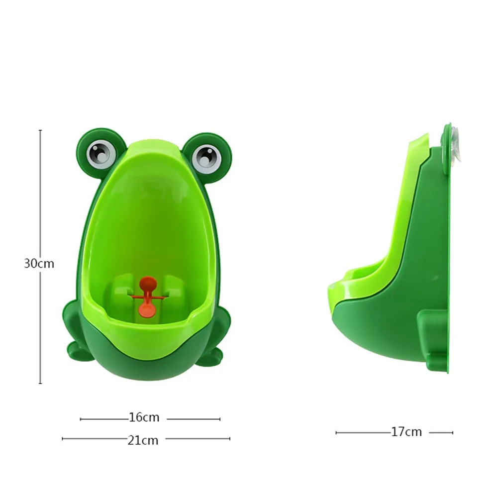 

Kids Toddler Potty Toilet Training Cartoon Frog Wc Bathroom Hanging Urinate Trainer Boys Urinal Cartoon Frog Shape Eco-friendly
