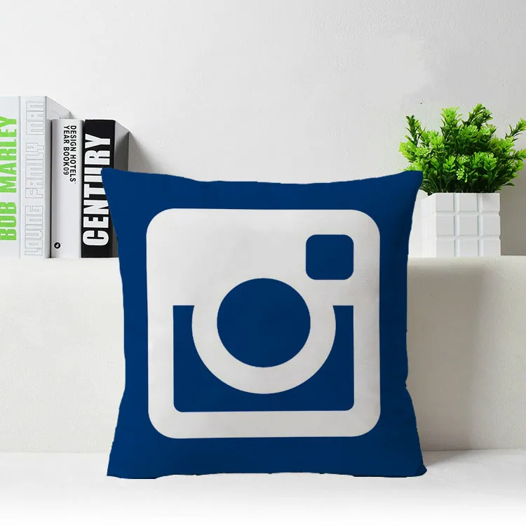 Лидер продаж Instagram Youtube Facebook google Pinterest заказной квадратный с молнией пледы наволо