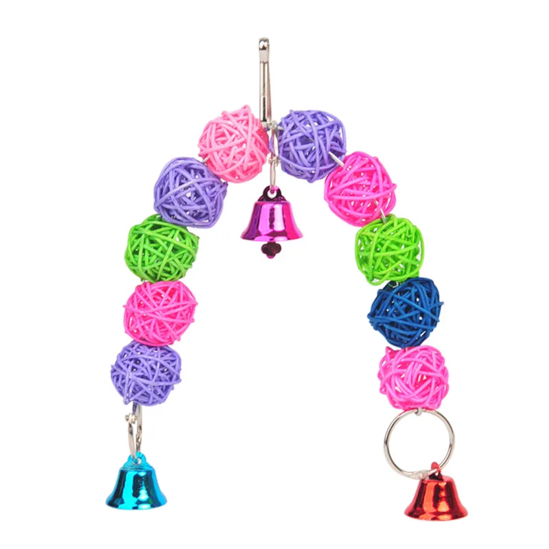 Попугай жевательная нить деревянный попугай кусающий молярные игрушки