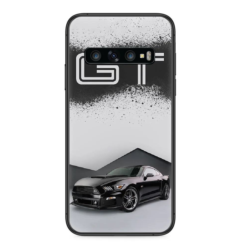 

Mustang car logo Phone case For Samsung Galaxy S 10 20 3 4 5 6 7 8 9 Plus E Lite Uitra black bumper painting Etui trend shell