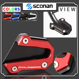 Gl1800 Motorcycle Kickstand Foot Side Stand Extension Pad Support Plat For Honda Goldwing Gold Wing 