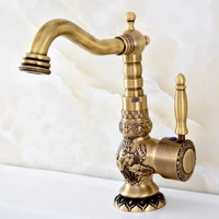 antique brass kitchen faucet mixer 360%c2%b0 rotatble hot and cold mixer tap bathroom faucet single handle sink mixer basin faucet